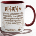 Mama Tasse Spruch Du bist mein Licht und meine Zuflucht Hab dich lieb – Geschenk für Mutter Muttertag Geburtstag Danke Weihnachten – Kaffeetasse – Keramik Becher 330ml