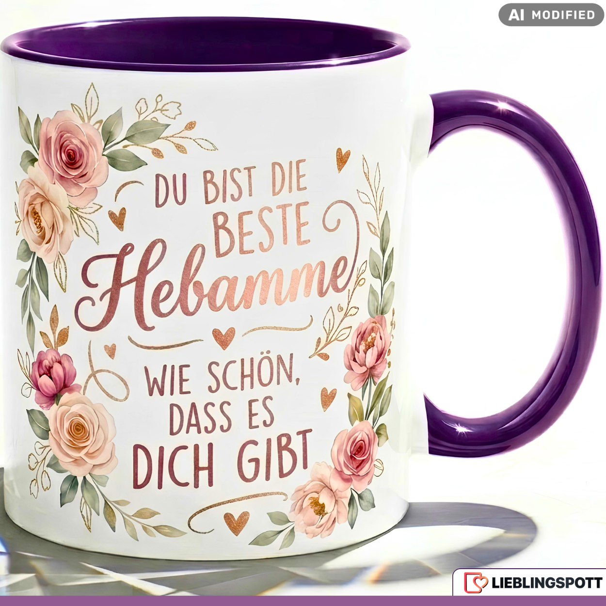 Midwife Mug Saying Best Gift Thank You Birth Pink Cup 330ml