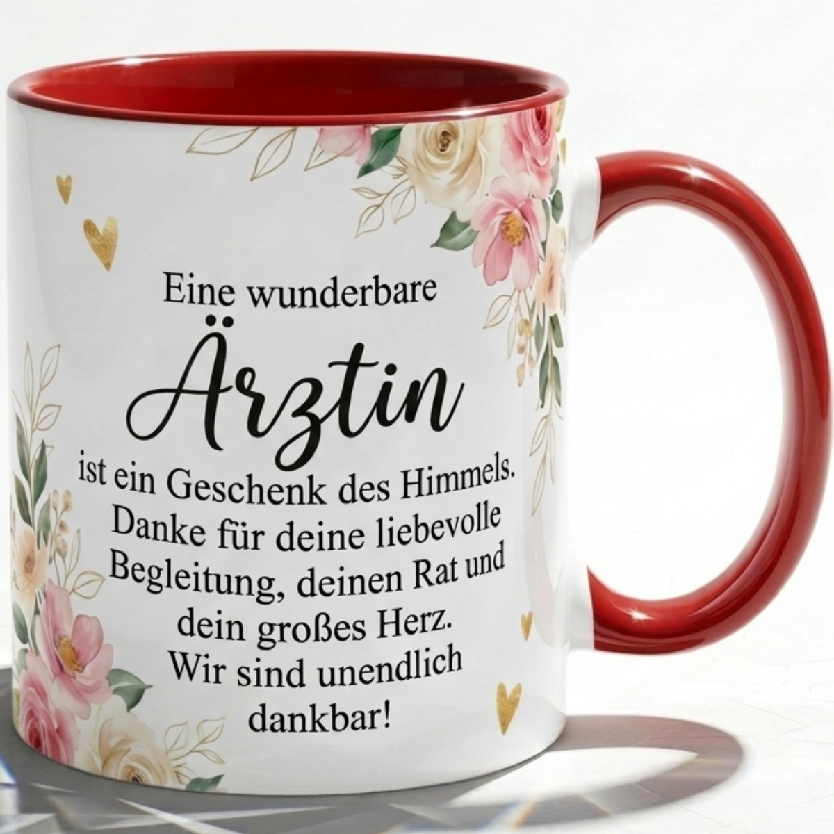 Ärztin Tasse mit Spruch: Wunderbare Ärztin Geschenk des Himmels Rosa
