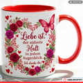 Liebe Tasse Spruch Halt Geschenk Danke Jahrestag Valentinstag Rot Becher 330ml