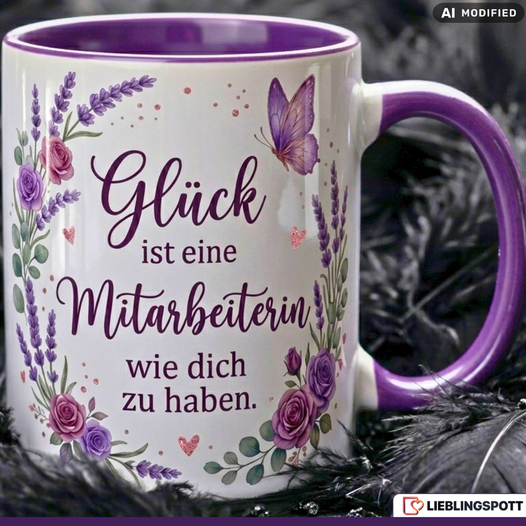 Employee Mug Saying Office Gift Colleague Purple Mug 330ml