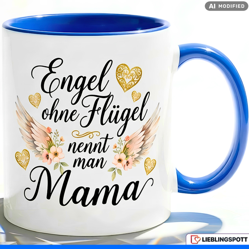 Mom Mug Saying Angel Without Wings Gift Red Mug 330ml
