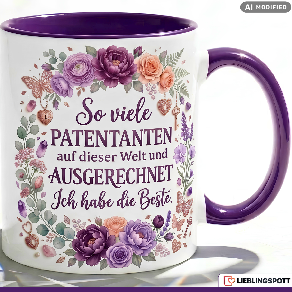 Godmother Mug Saying Best Gift Thank You Birthday Pink Mug 330ml