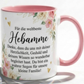 Tasse für Hebamme Dankbarkeit Geschenk kleine Familie Liebe Begleitung