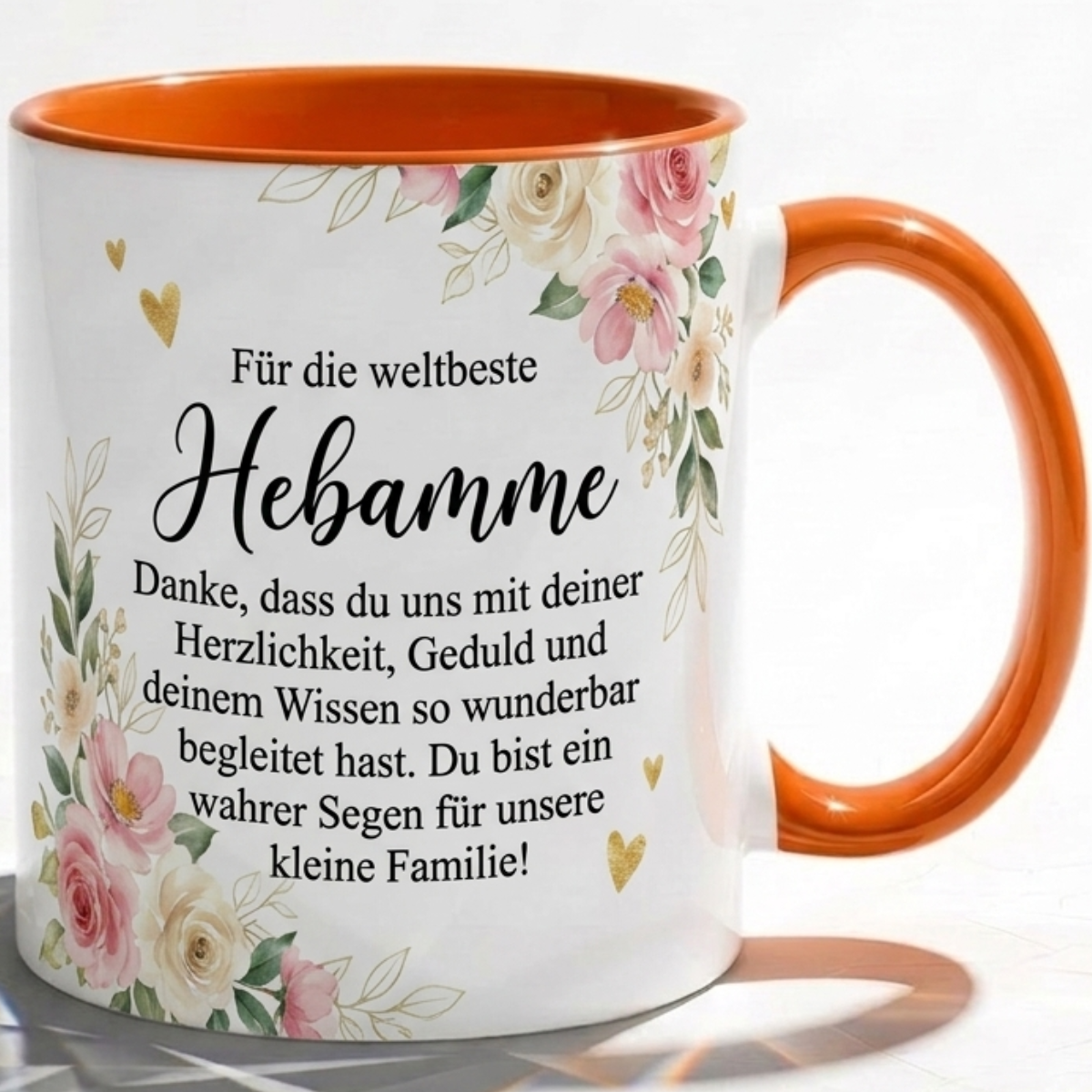 Tasse für Hebamme Dankbarkeit Geschenk kleine Familie Liebe Begleitung