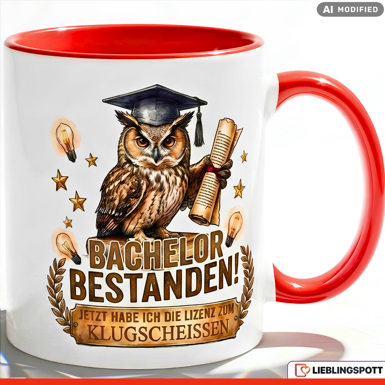 Bachelor Mug Saying Passed Gift Graduation Black Mug 330ml