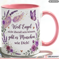 Engel Tasse Spruch Danke Geschenk Freundin Mama Rosa Becher 330ml