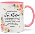 Neighbor Mug Saying Thank You Gift Pink Mug 330ml