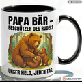 Papa Bär Tasse Spruch Vatertag Geschenk Grüner Becher 330ml
