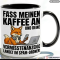 Fuchs Tasse Spruch Büro Kaffee Geschenk Kollege Roter Becher 330ml