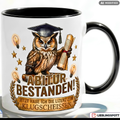 Graduation Owl Quote Mug Red 330ml