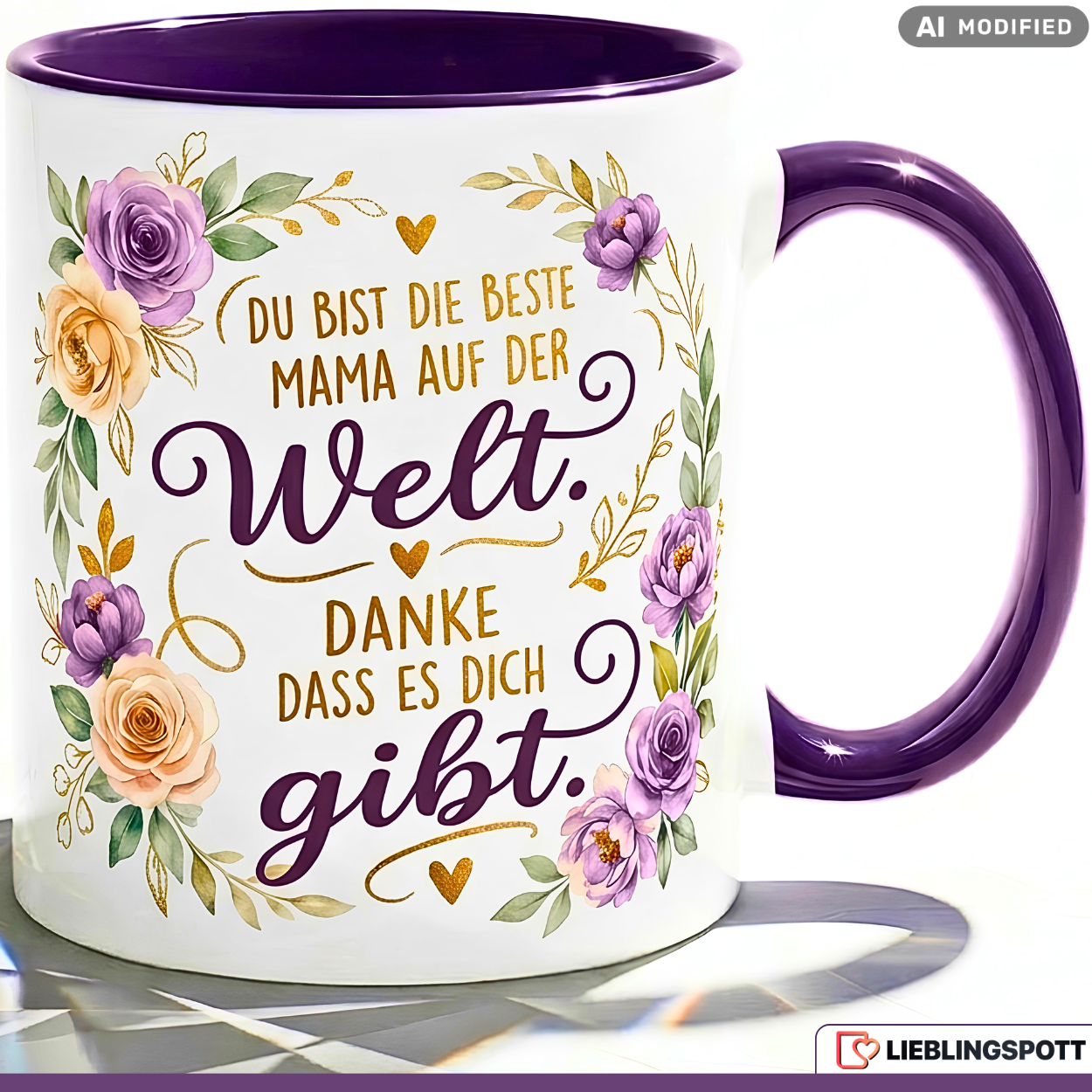 Mama Tasse Spruch Beste Welt Geschenk Danke Muttertag Rosa Becher 330ml