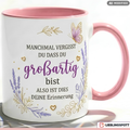 Großartig Tasse Spruch Motivation Geschenk Freundin Rosa Becher 330ml