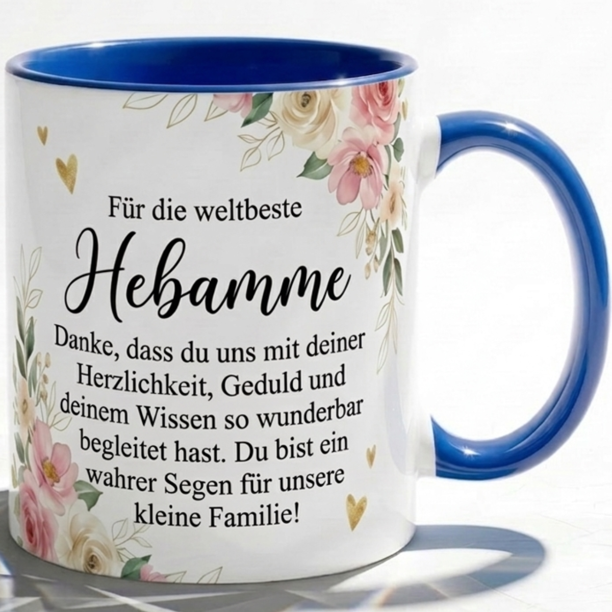 Tasse für Hebamme Dankbarkeit Geschenk kleine Familie Liebe Begleitung