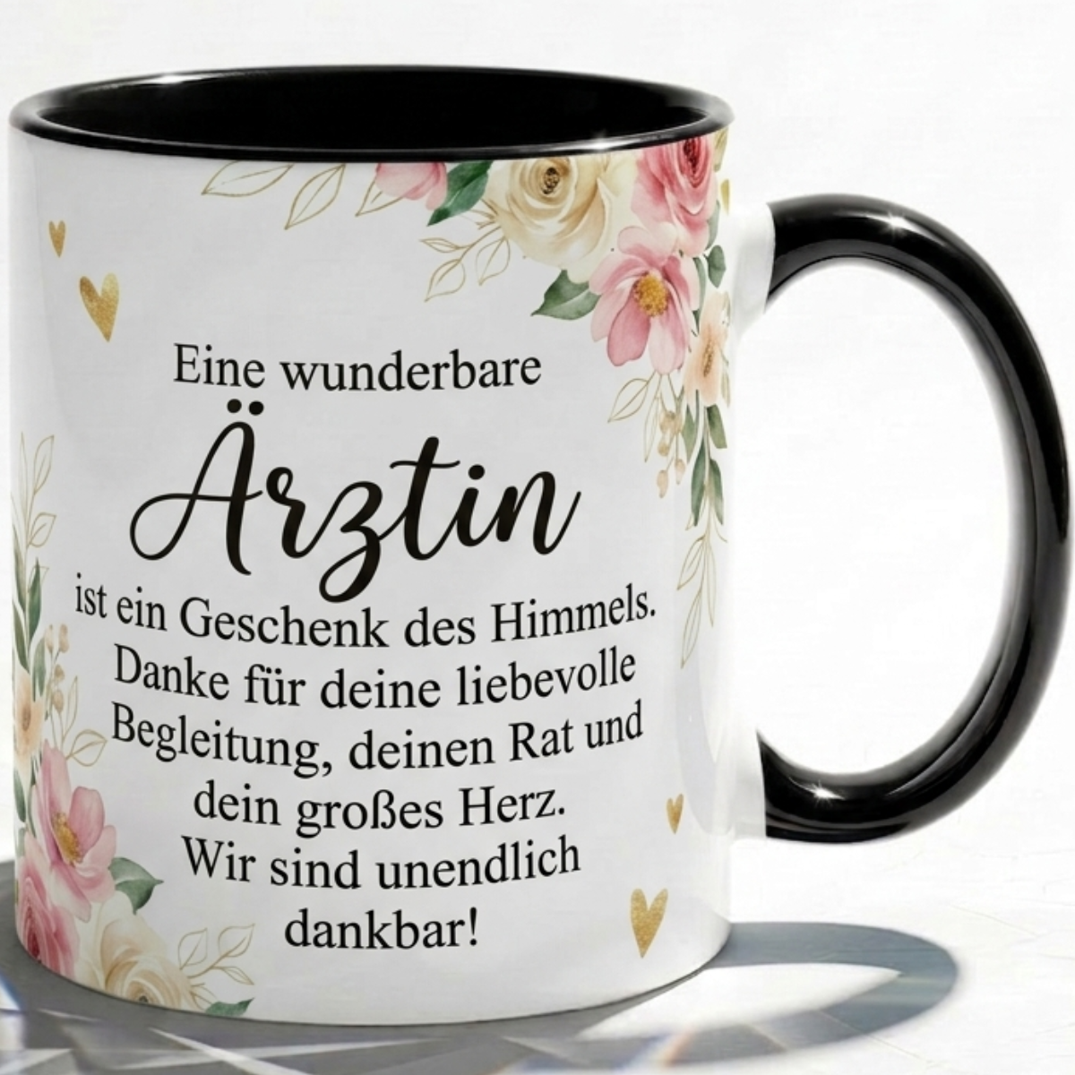 Ärztin Tasse mit Spruch: Wunderbare Ärztin Geschenk des Himmels Rosa