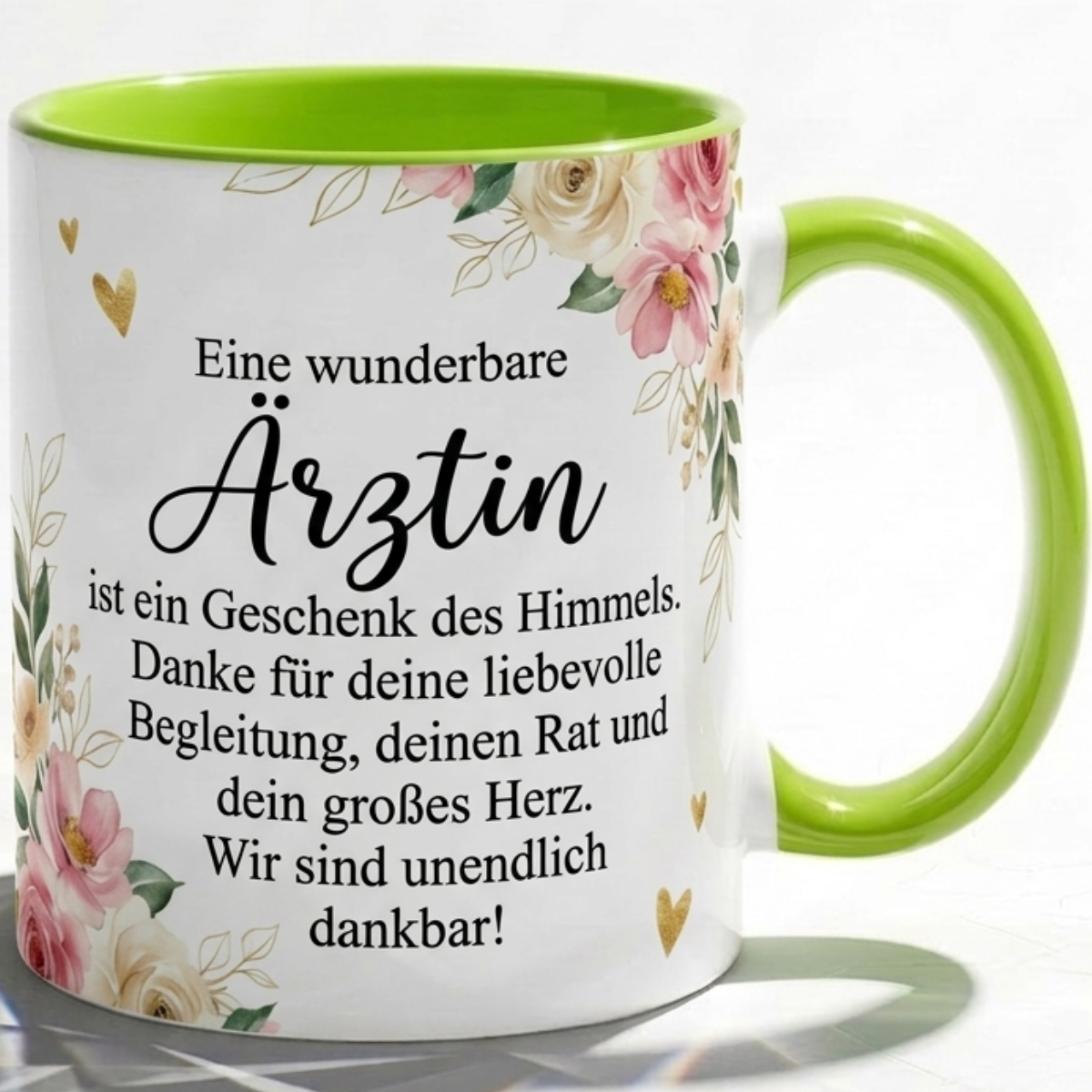 Ärztin Tasse mit Spruch: Wunderbare Ärztin Geschenk des Himmels Rosa