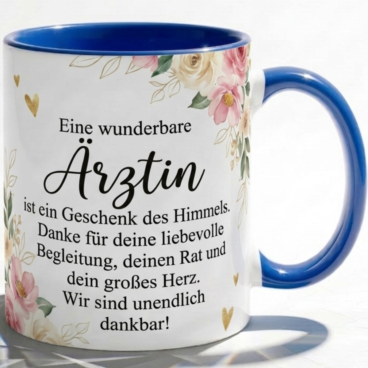 Ärztin Tasse mit Spruch: Wunderbare Ärztin Geschenk des Himmels Rosa
