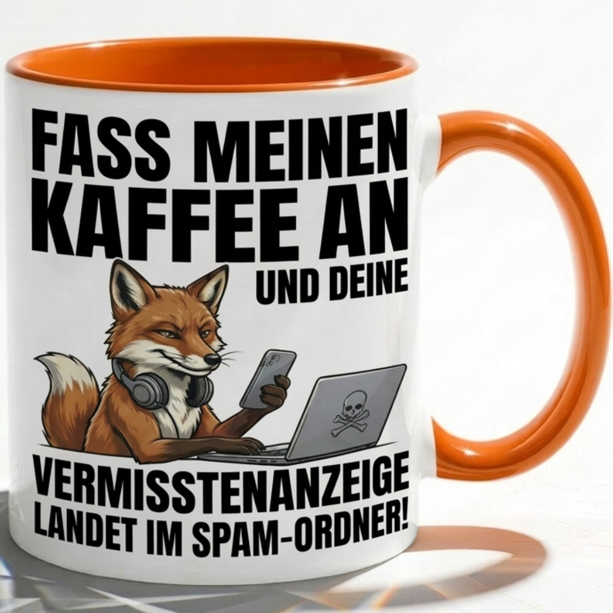 Fuchs Büro Kaffeetasse mit lustiger Spruch als Geschenk für Kollegen mit Humor