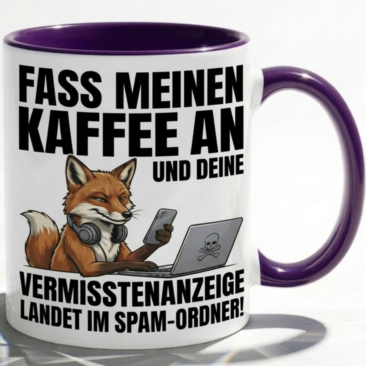 Fuchs Büro Kaffeetasse mit lustiger Spruch als Geschenk für Kollegen mit Humor
