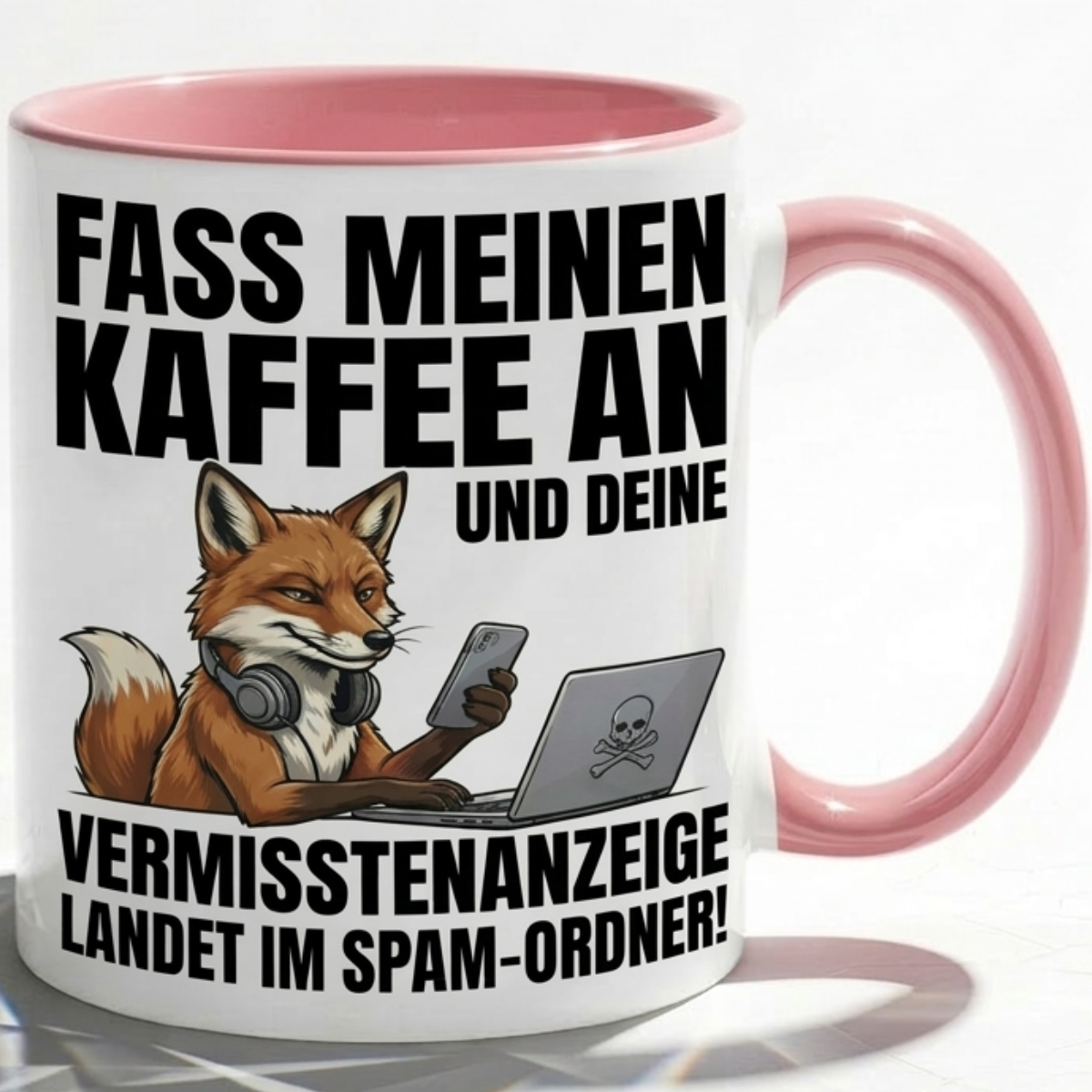 Fuchs Büro Kaffeetasse mit lustiger Spruch als Geschenk für Kollegen mit Humor