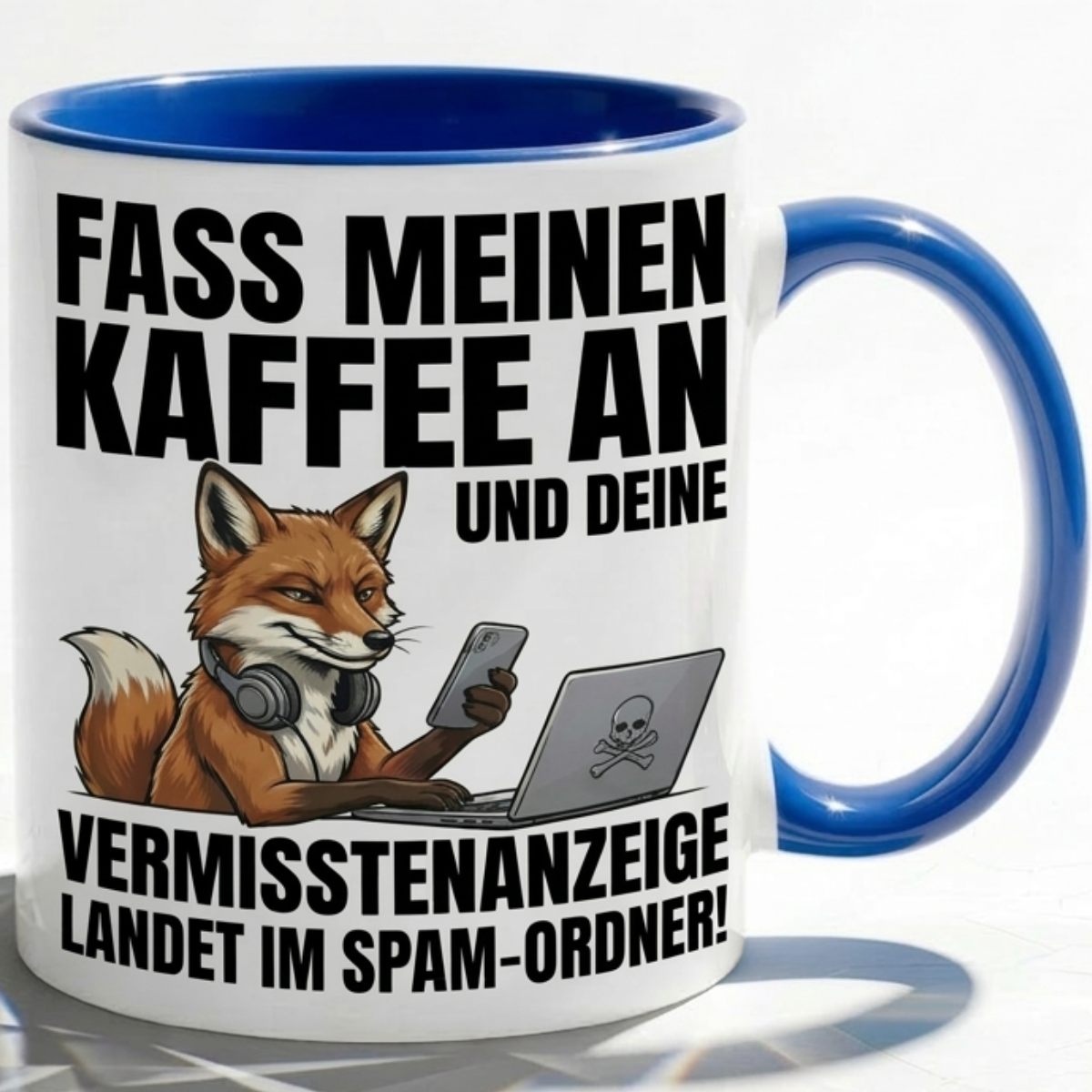 Fuchs Büro Kaffeetasse mit lustiger Spruch als Geschenk für Kollegen mit Humor