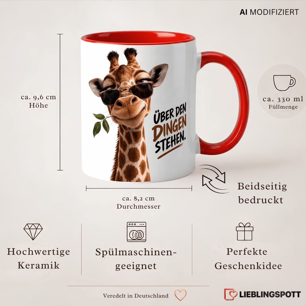 Giraffen Tasse Produktdetails 330 ml Maße und Vorteile