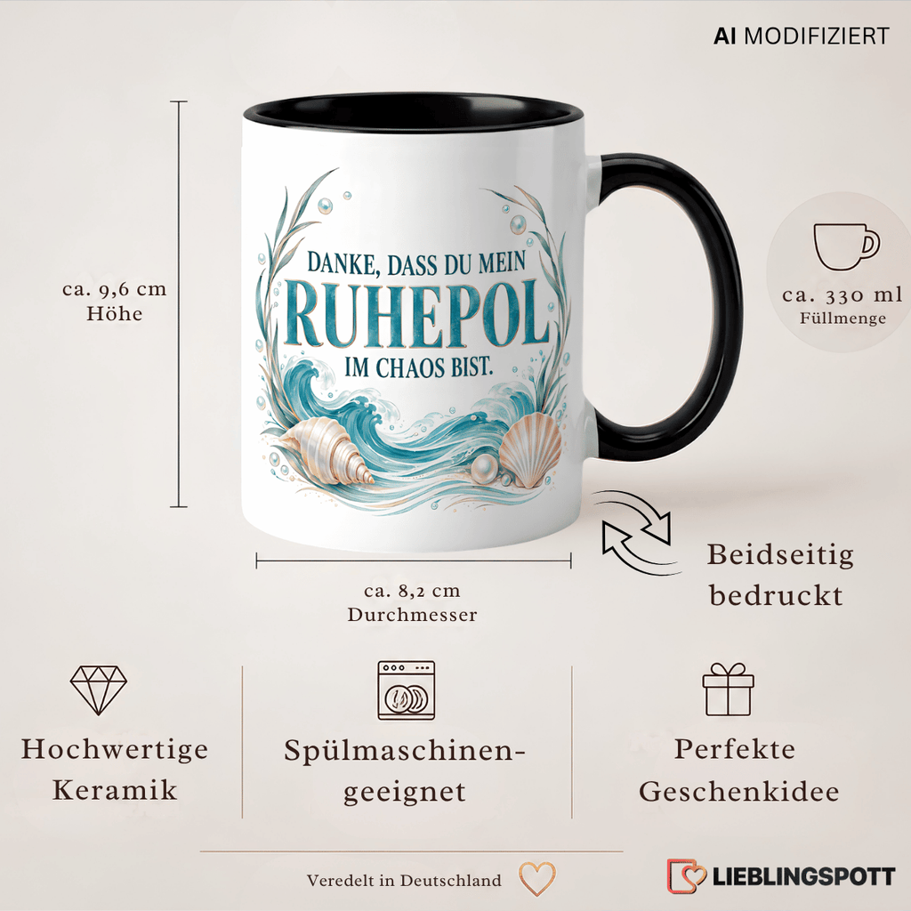 Produktinformationen zur Ruhepol Keramiktasse 330 ml