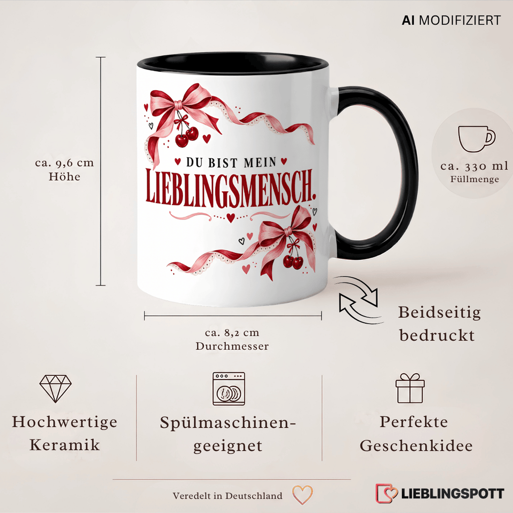 Produktinformationen Lieblingsmensch Keramiktasse 330 ml