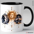 Keramiktasse Big 3 Sonne Mond Aszendent – Schwarz