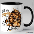 Löwe Sternzeichen Tasse Schwarz – Ich bin einzigartig