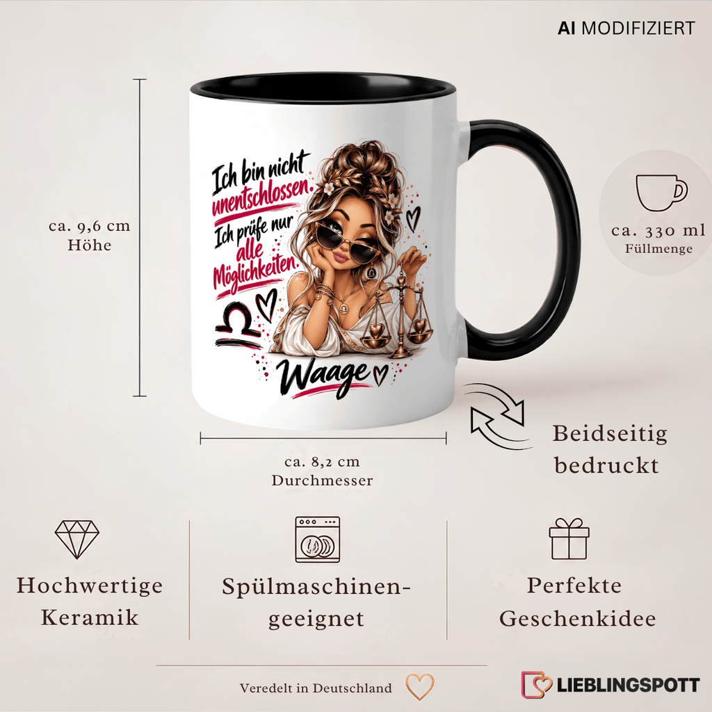 Waage Tasse Maße 330 ml und Produktvorteile