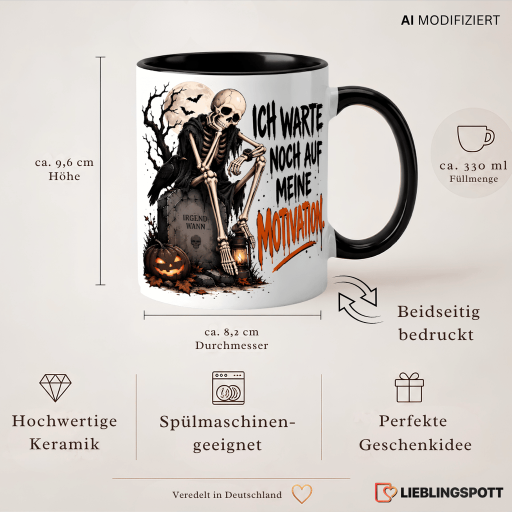 Halloween Tasse Motivation Produktinformationen 330 ml