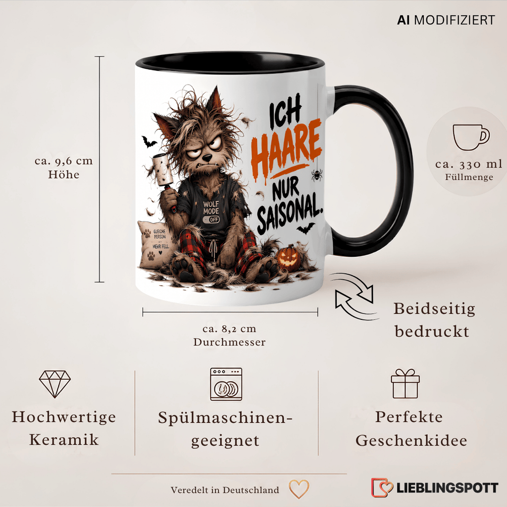 Halloween Keramiktasse 330 ml Maße und Vorteile