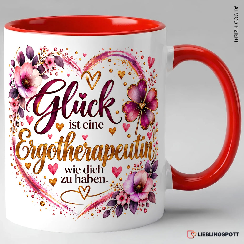Glück ist eine Ergotherapeutin wie dich zu haben Tasse Rot