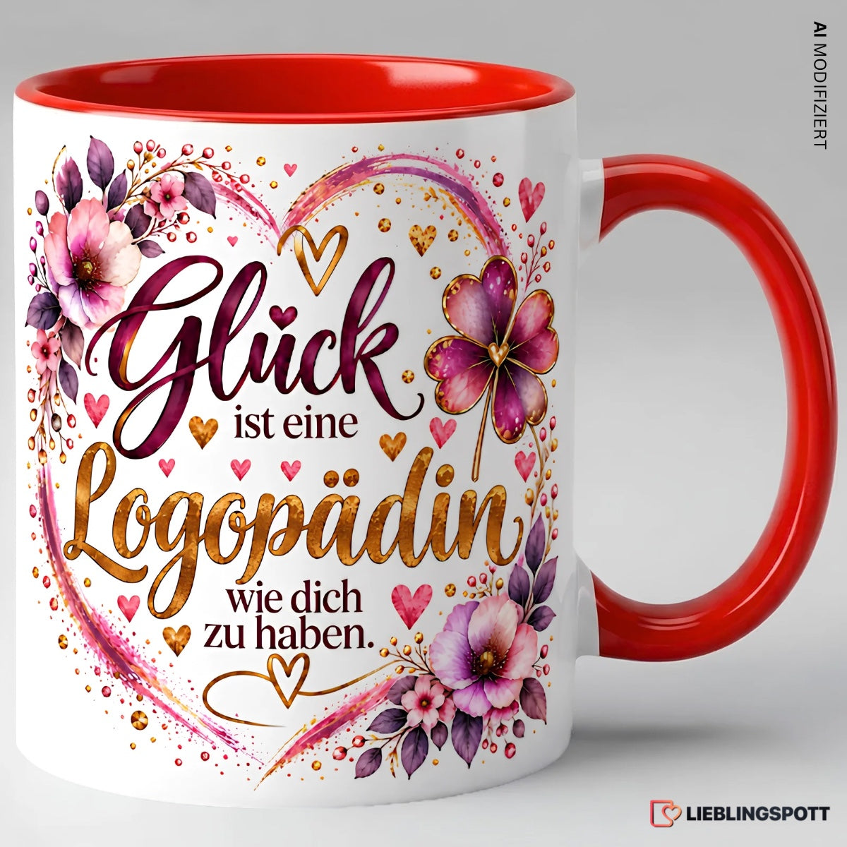 Glück ist eine Logopädin wie dich zu haben Tasse Rot