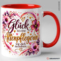 Glück ist eine Altenpflegerin wie dich zu haben Tasse Rot