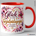 Sozialpädagogin Tasse Rot