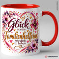 Familienhelferin Tasse Rot