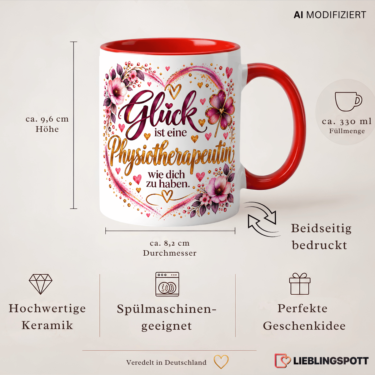Physiotherapeutin Tasse Produktdetails