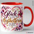 Arzthelferin Tasse Rot