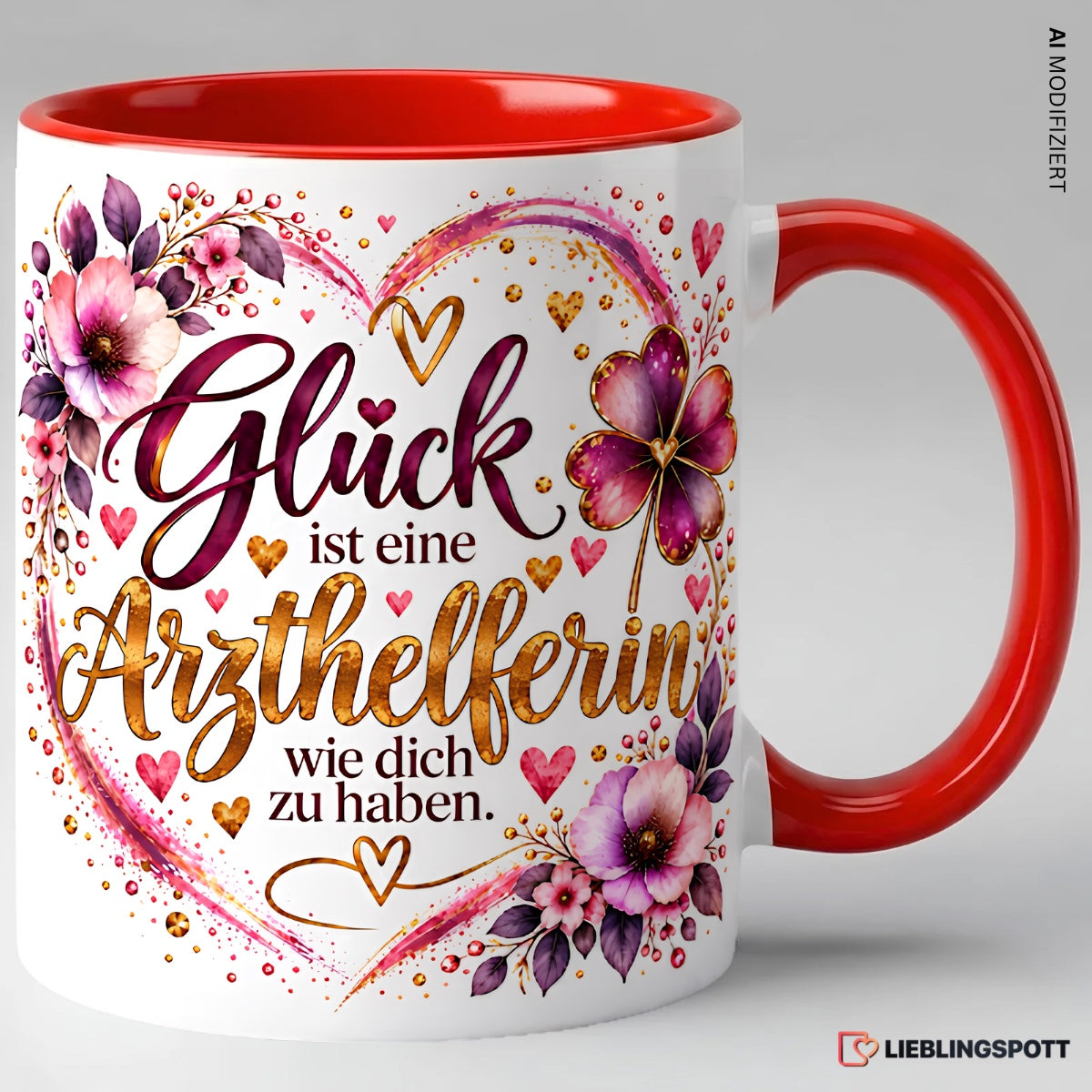 Arzthelferin Tasse Rot