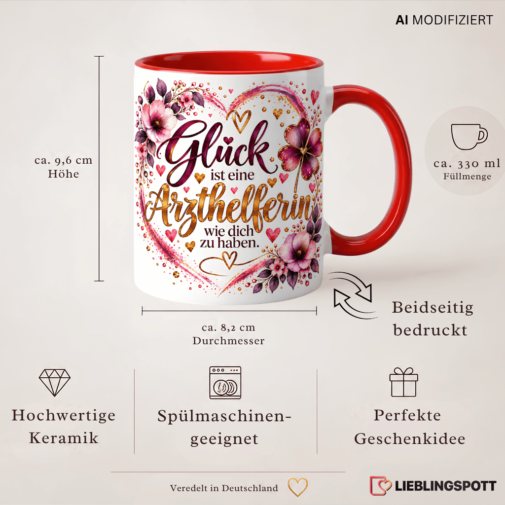 Arzthelferin Tasse Produktdetails