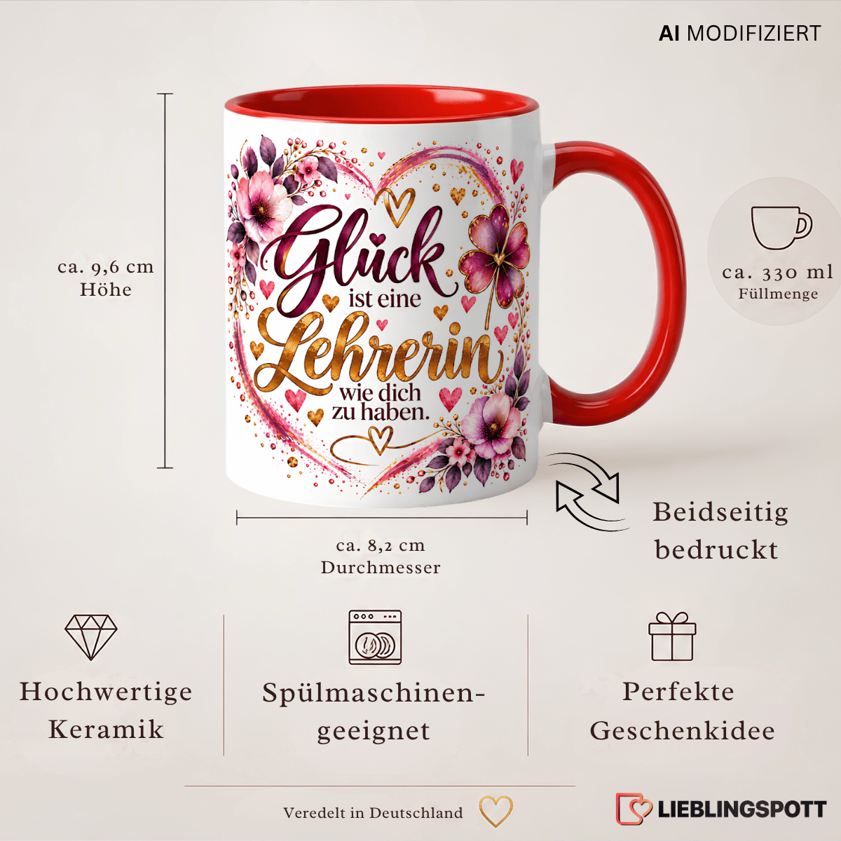 Lehrerin Tasse Produktdetails