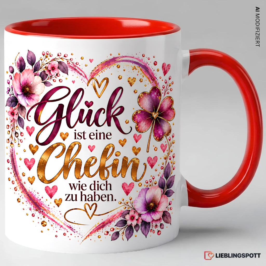 Chefin Tasse Rot