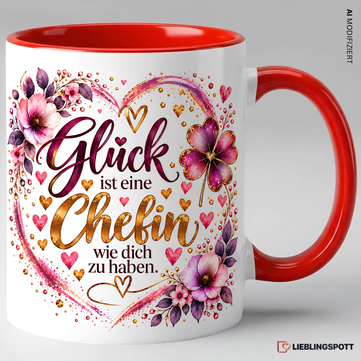 Chefin Tasse Rot