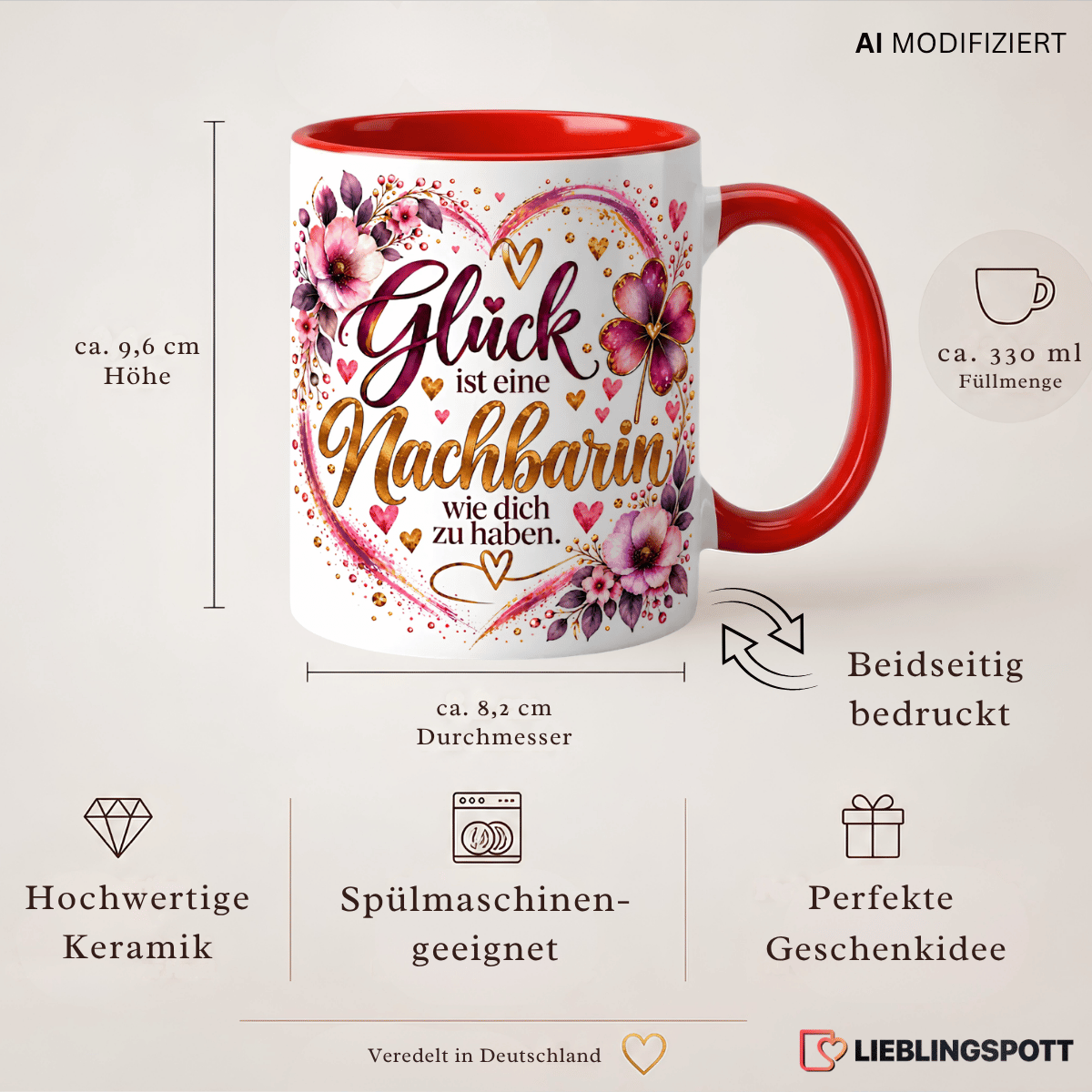 Nachbarin Tasse Produktdetails
