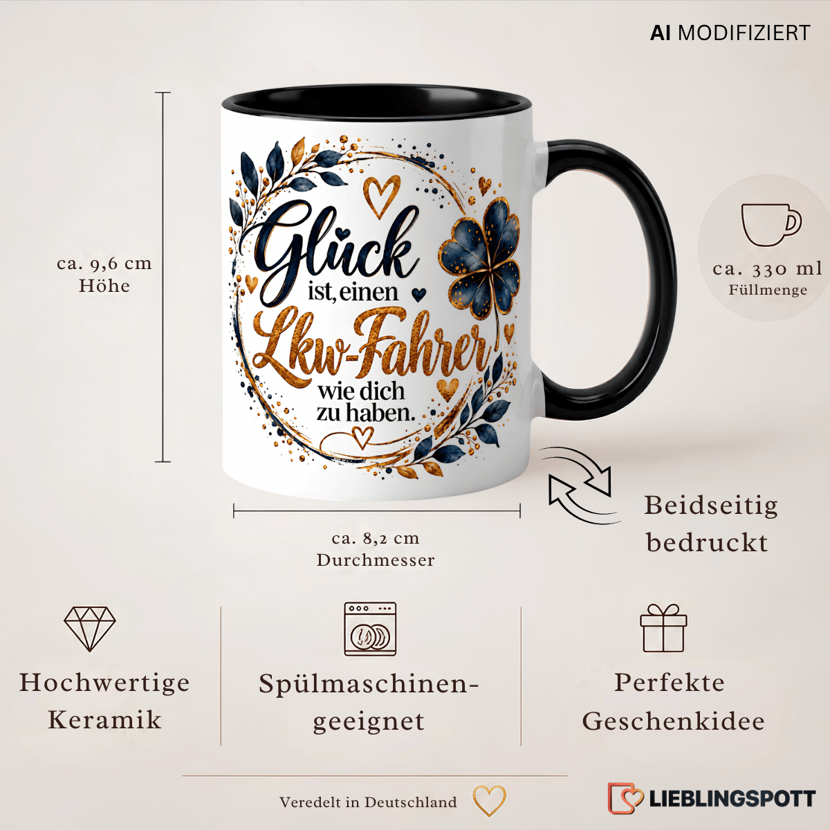Lkw-Fahrer Tasse Produktdetails