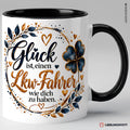 Lkw-Fahrer Tasse Schwarz