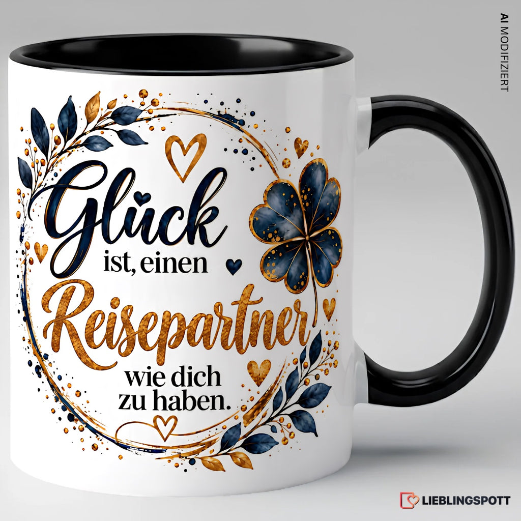 Reisepartner Tasse Schwarz