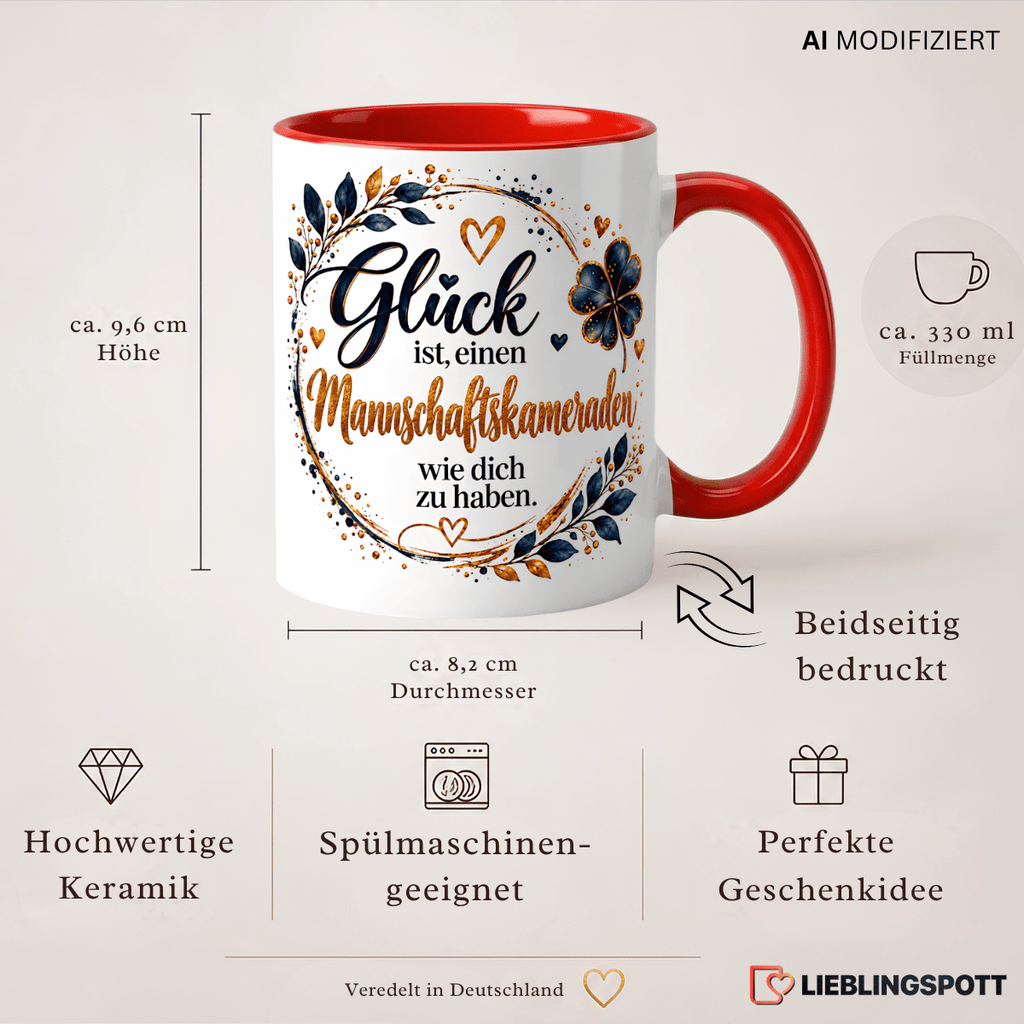 Mannschaftskameraden Tasse Produktdetails